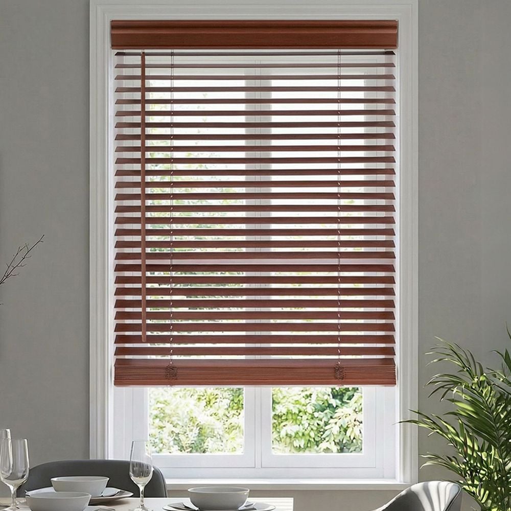 1 3/8 Inch Performance Wood Blinds - Cherry