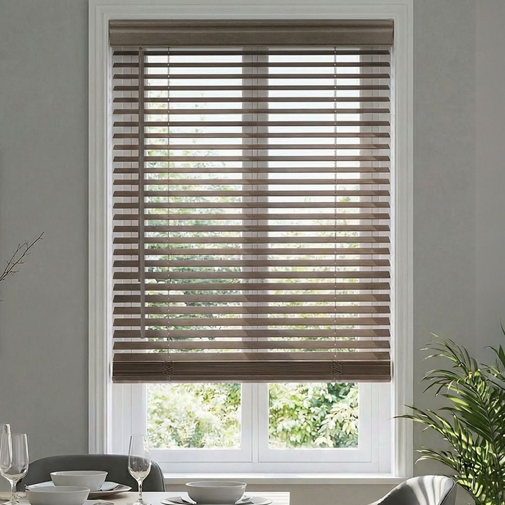1 3/8 Inch Performance Wood Blinds - Driftwood