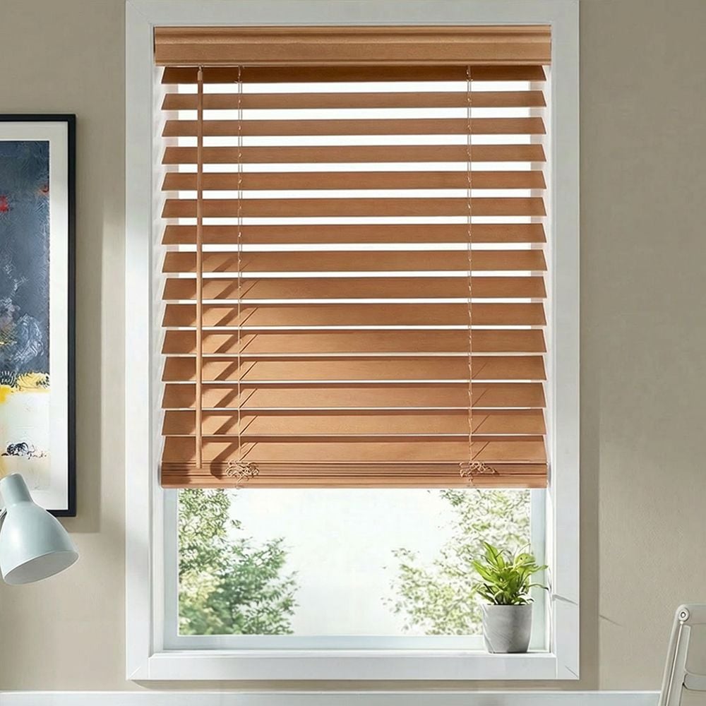 2 1/2 Inch Performance Wood Blinds - Cashew