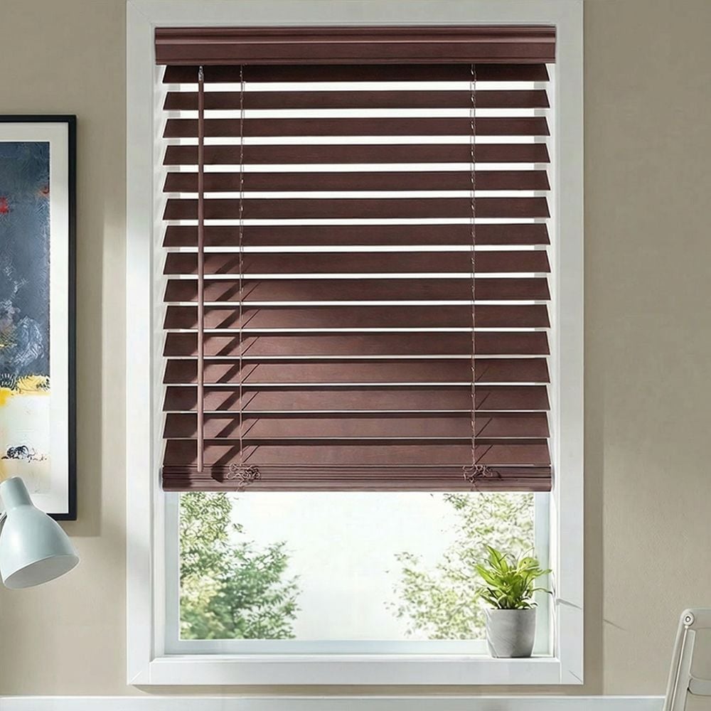 2 1/2 Inch Performance Wood Blinds - Chestnut