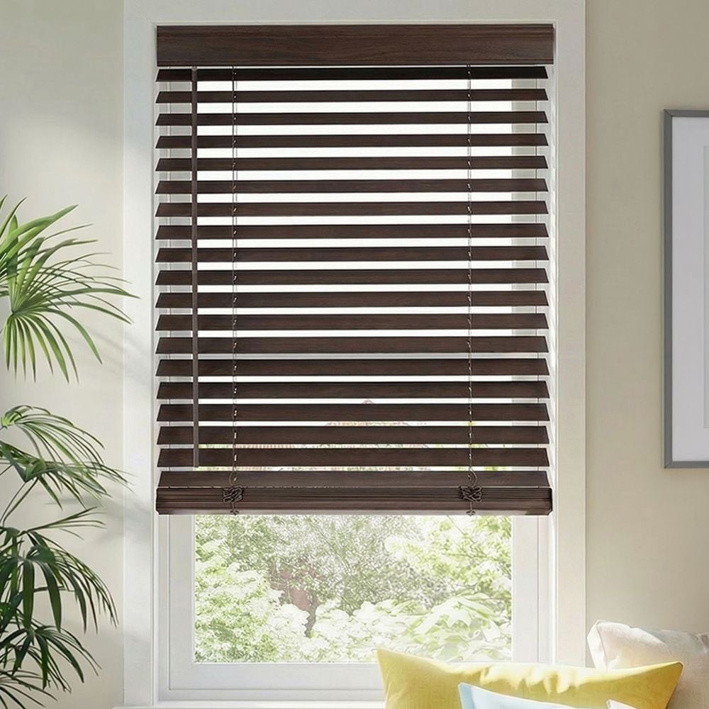 2 Inch Performance Wood Blinds - Dark Walnut