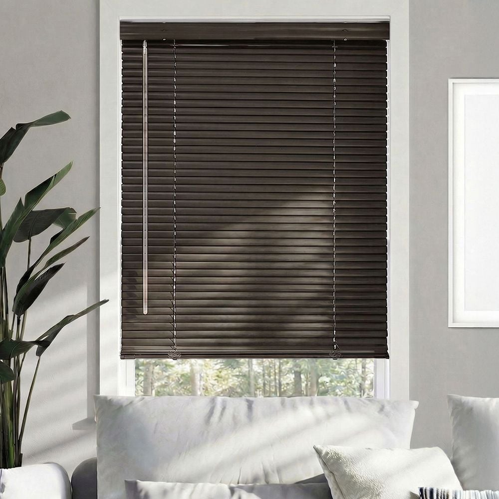 1 Inch Aluminum Blinds - Deep Brown