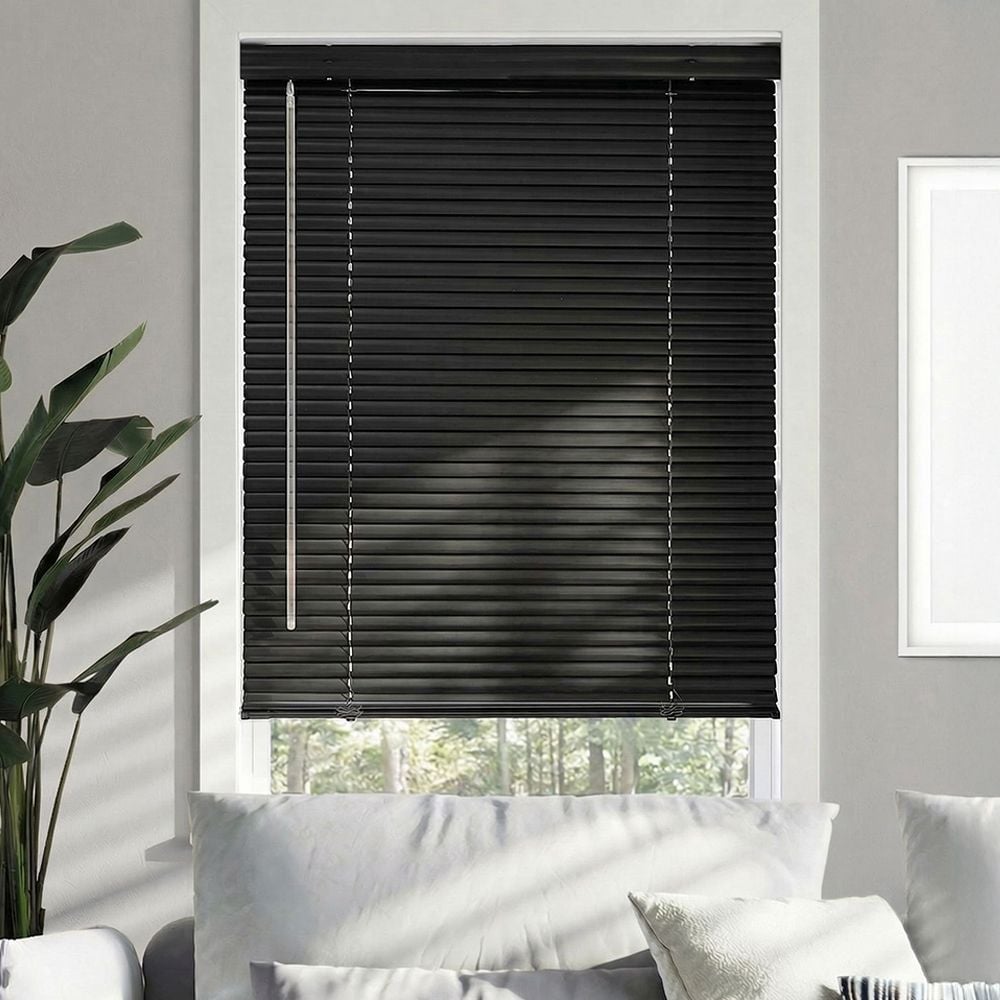 1 Inch Aluminum Blinds - Black