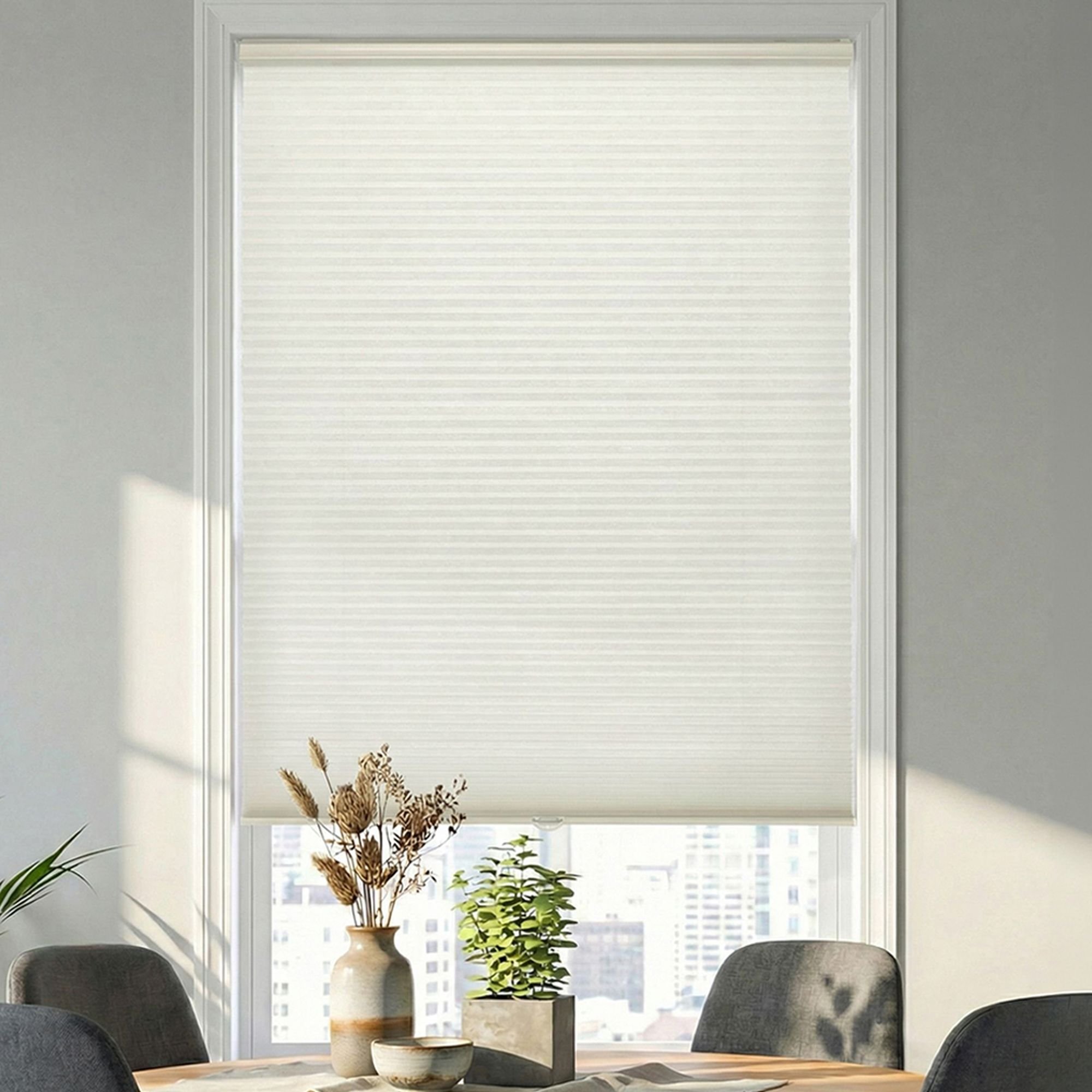 Cordless Light Filtering Single Cellular Shades - Daylight