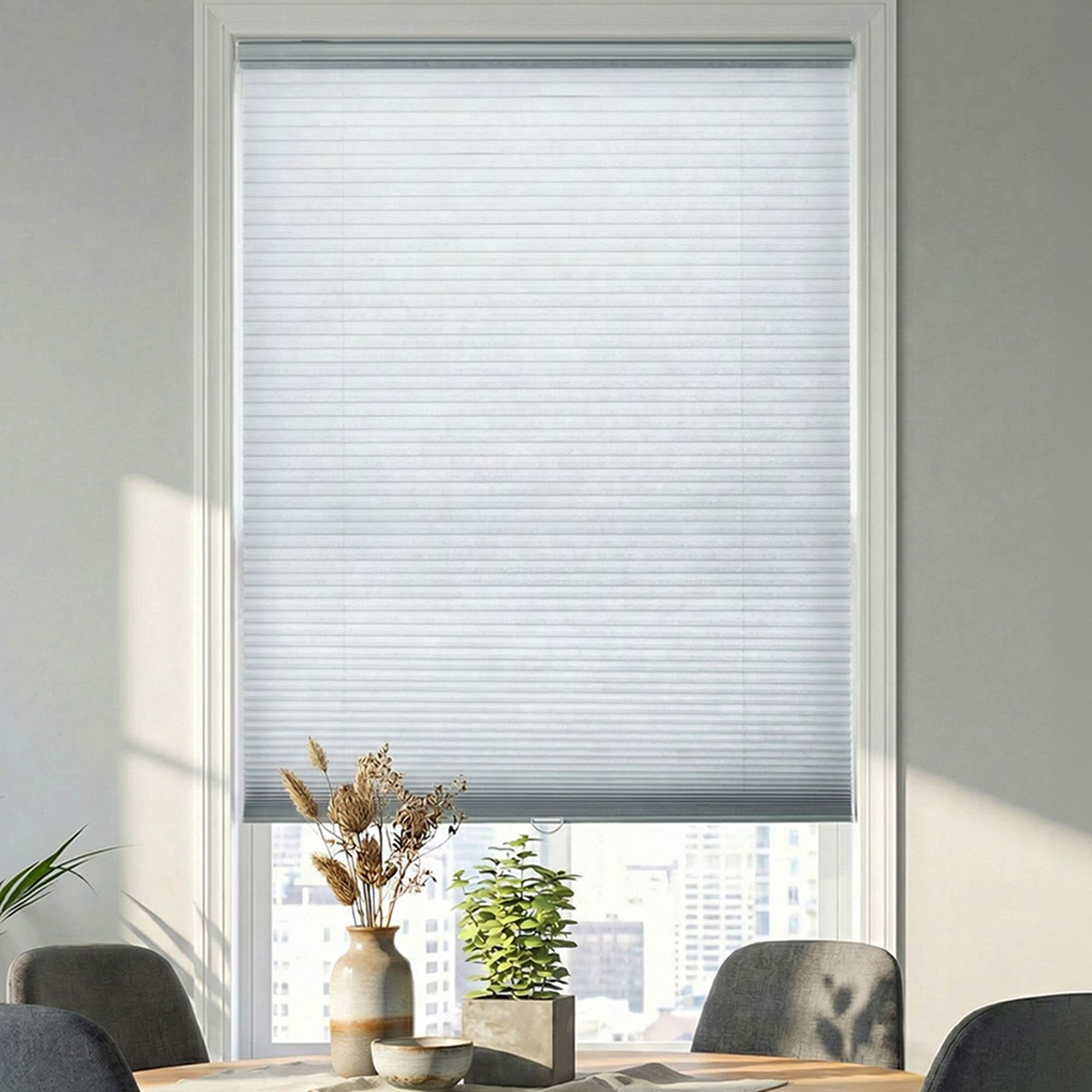 Cordless Light Filtering Single Cellular Shades - Hazy