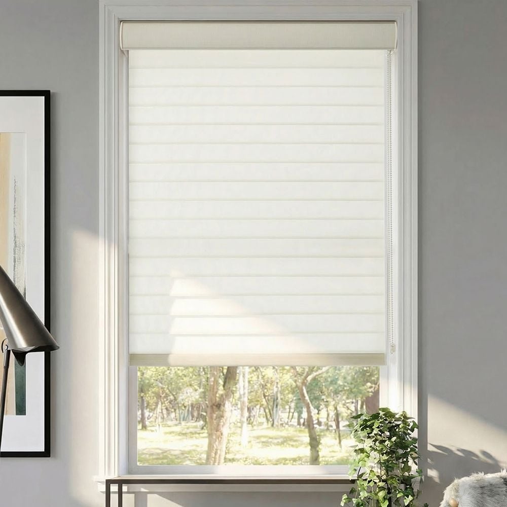 2 Inch Deluxe Light Filtering Sheer Shades - Ivory