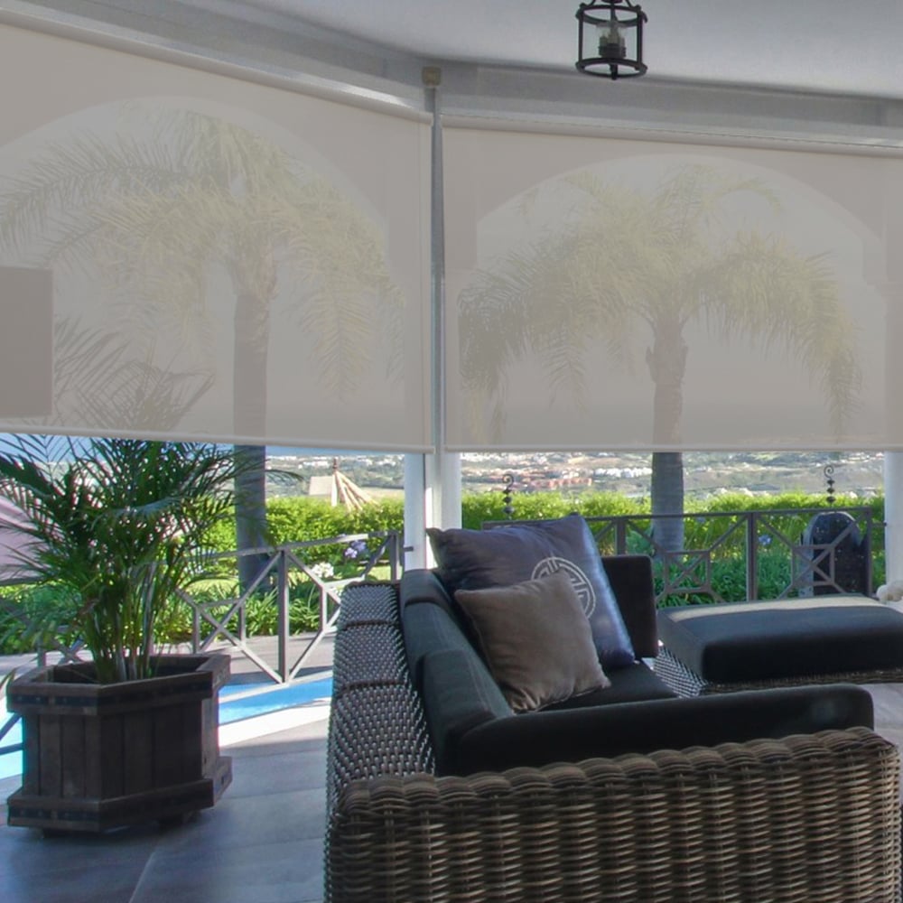 Deluxe Exterior Outdoor Solar Shades - Silver