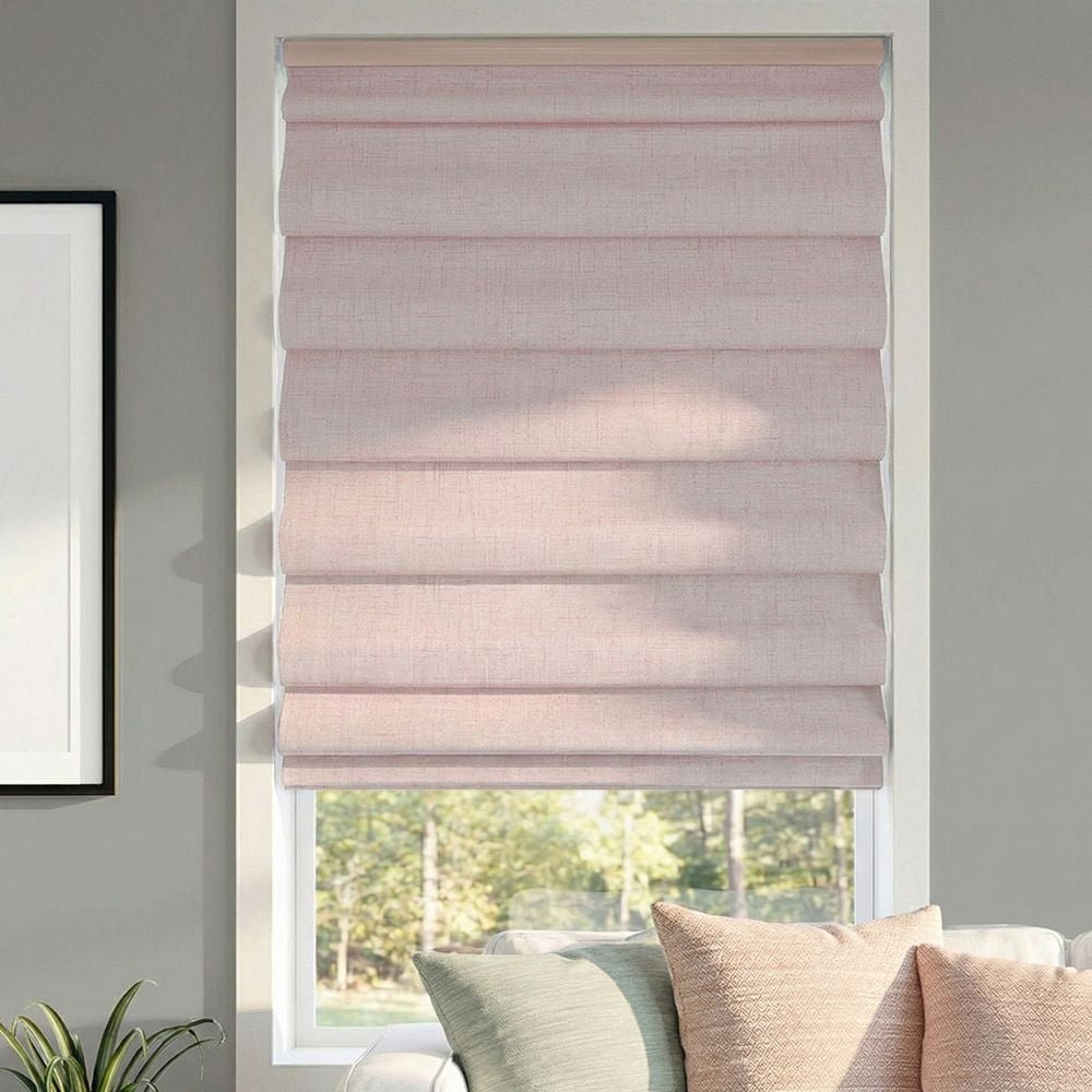 LEVOLOR Soft Fold Roman Shades - Seclusions - Angel Wing