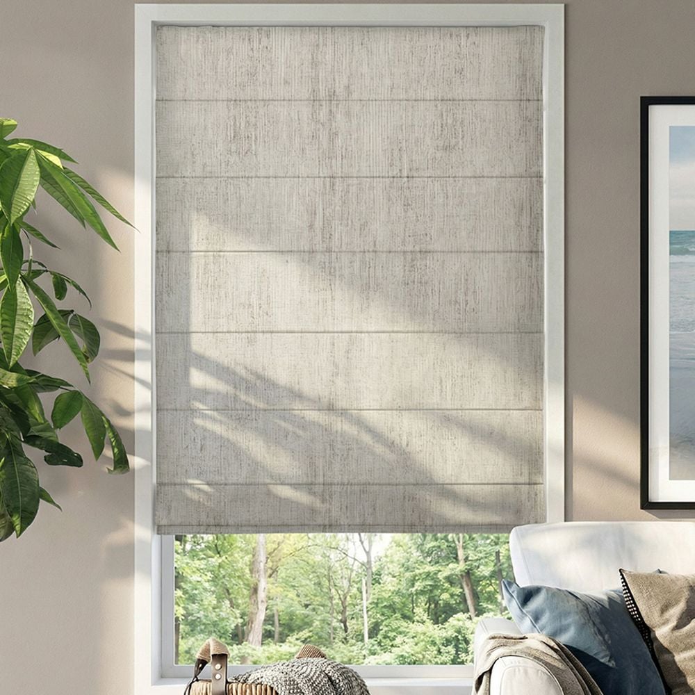 Premium Plain Fold Roman Shades - Fresh Files Linen