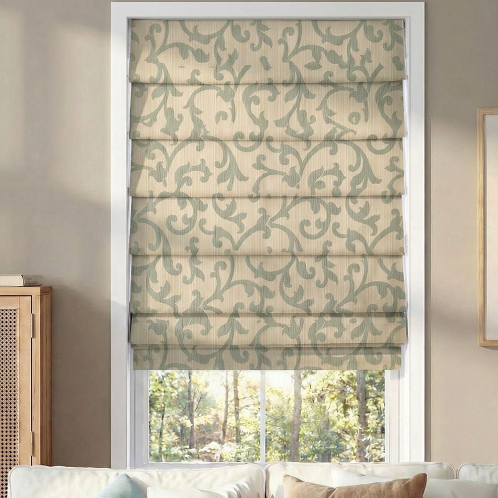 Premium Soft Fold Roman Shades - Bermuda Sage
