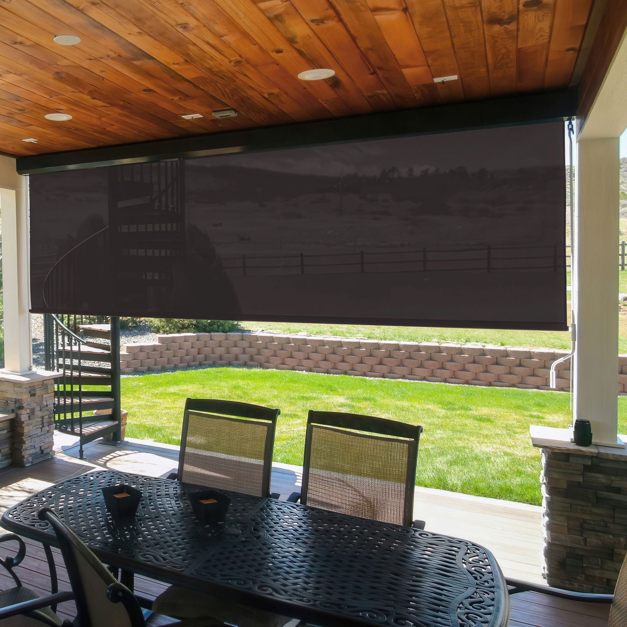 Premium Exterior Outdoor Solar Shades - Carbon