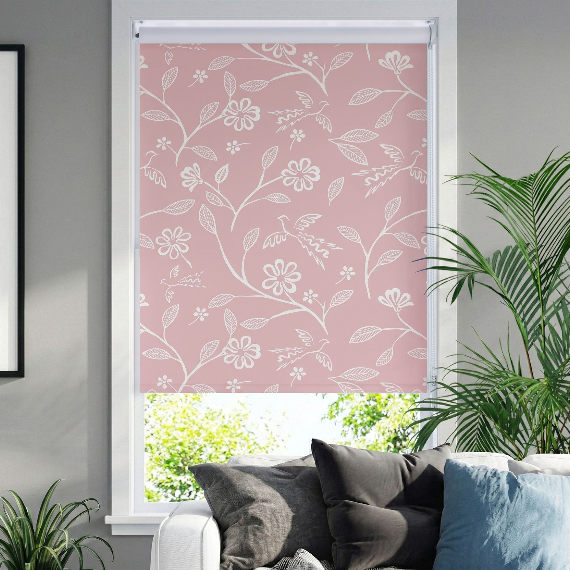 LEVOLOR Blackout Fabric Roller Shades - Providence - Rose