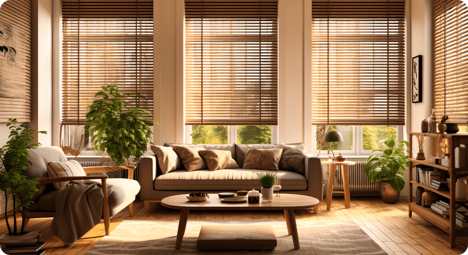 Blinds in a customer’s home