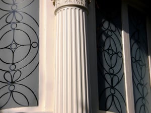 Frosted windows provide more privacy