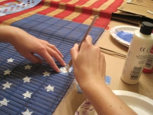 Use a stencil for the stars