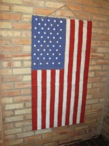 Finished flag decoration