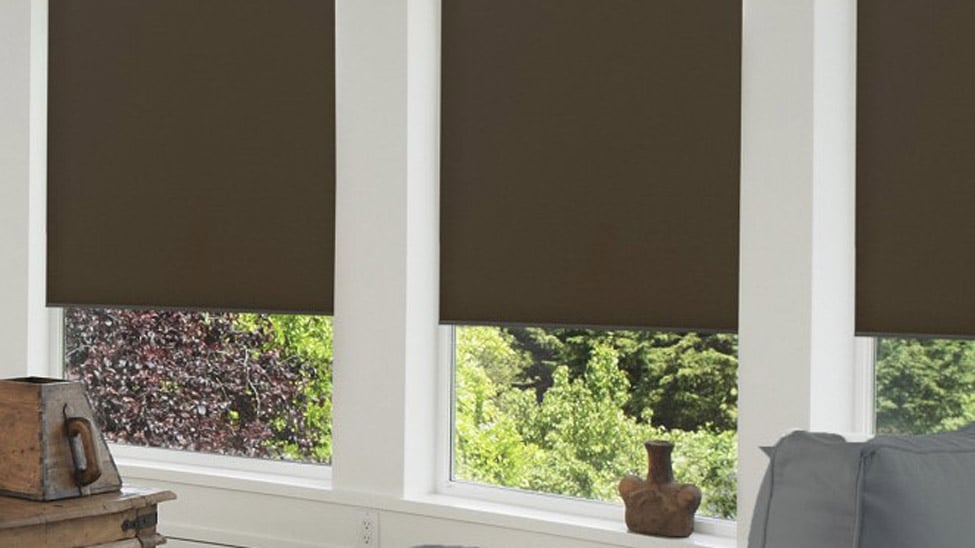Blackout shades in living room