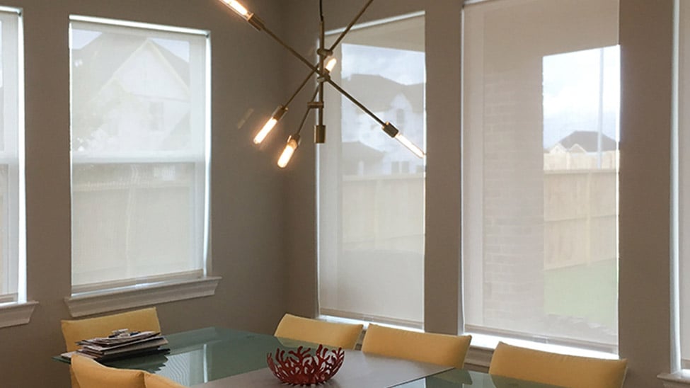 Solar shades for light and heat control