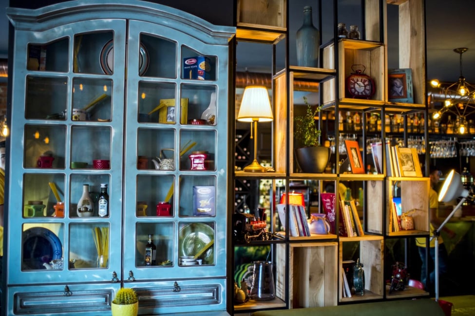 3. Use Glass Cabinet Doors