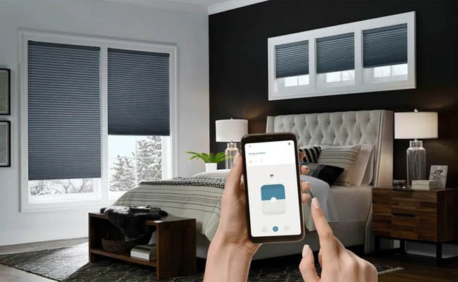 App-controlled motorized shades