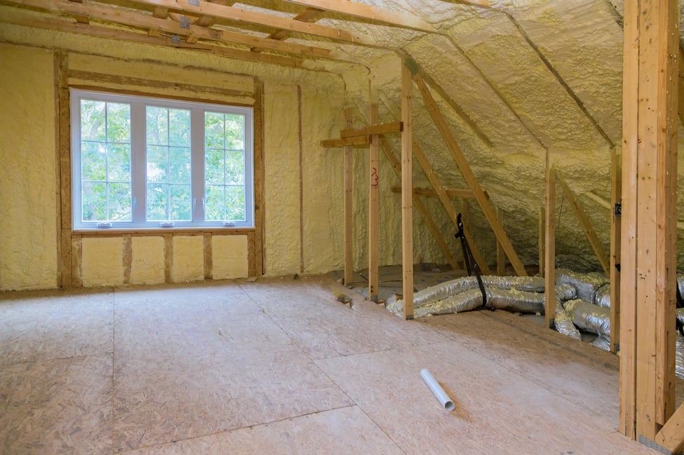 Window in unfinished attic needs blinds
