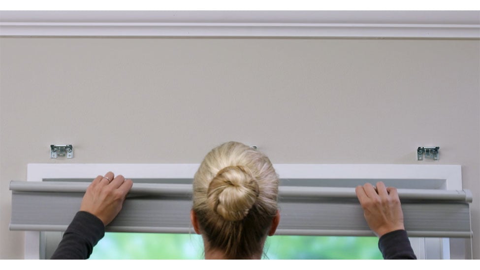 Outside mount blind installation