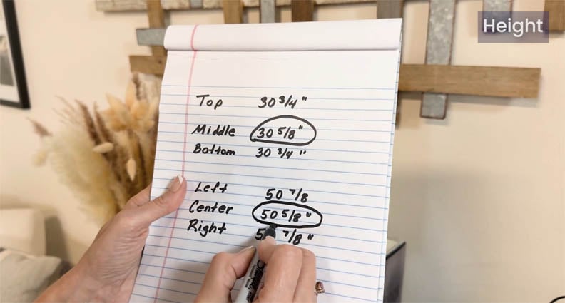Measurements notes for window shades
