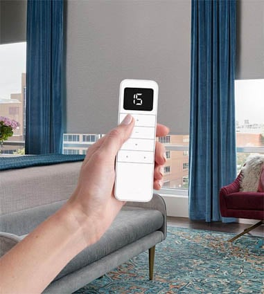 Motorized options for sliding door blinds