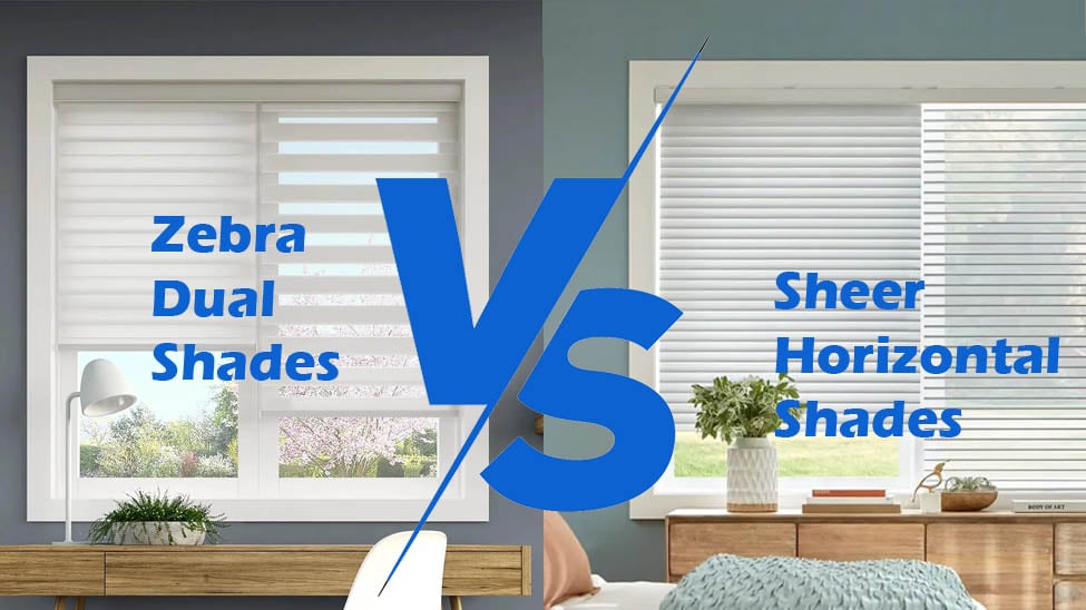 Comparison of zebra shades and sheer shades
