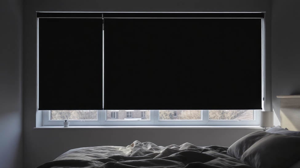 Blackout roller shades