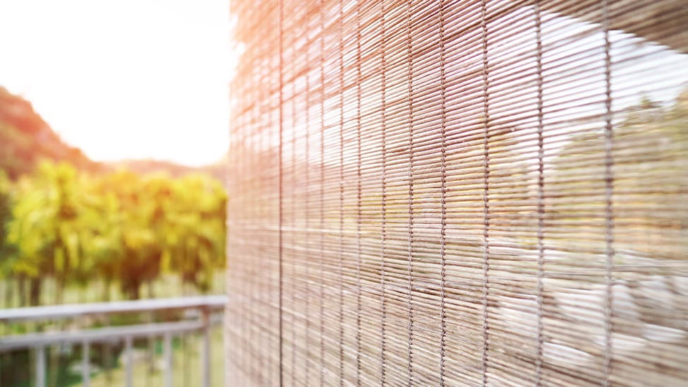 Outdoor bamboo shade