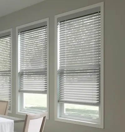 Wood blinds for a farmhouse style home