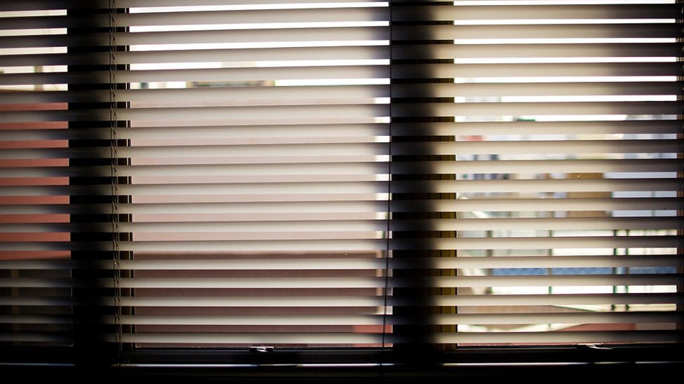 Horizontal Blinds have slats that can be raised up