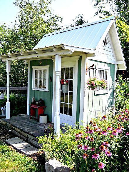 Beautify your tool shed or outdoor storage area.
