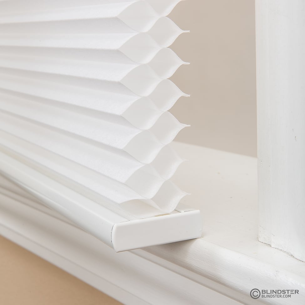 Profile view of double cell shades