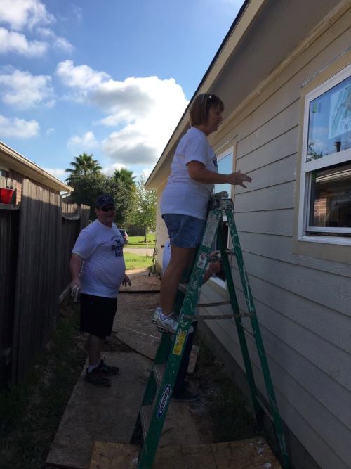 Painting HFH home