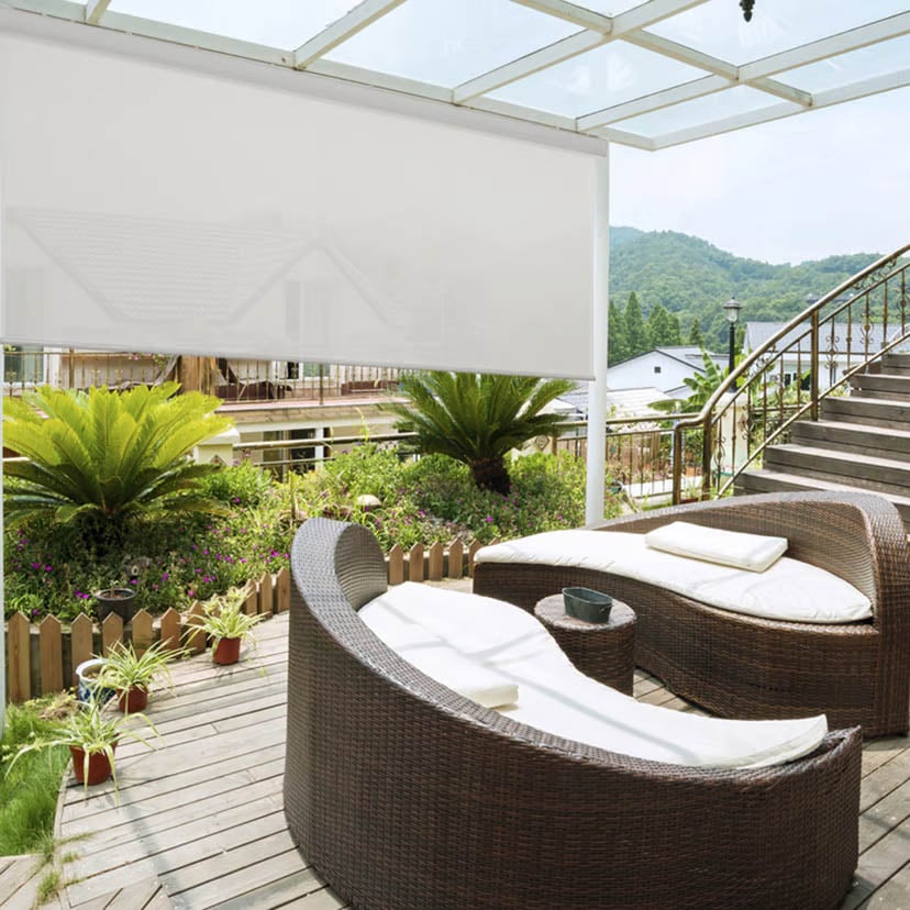 Exterior shades can fit any outdoor space
