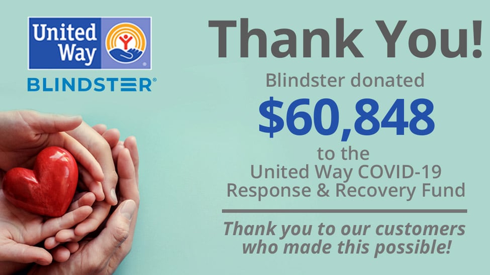 Blindster's COVID relief efforts