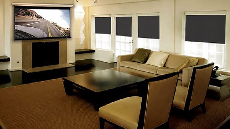 Not all blinds are suitable for a home theater experience